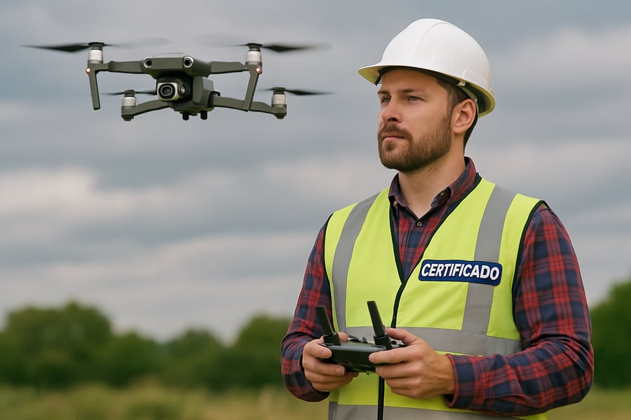Operador de drones certificado en entrenamiento Operador de drones certificado en entrenamiento